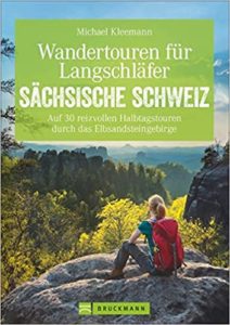 Buchempfehlung: Wandertouren für Langschläfer Sächsische Schweiz. Coverbild.